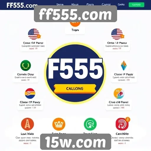 Características principais do site ff555.com